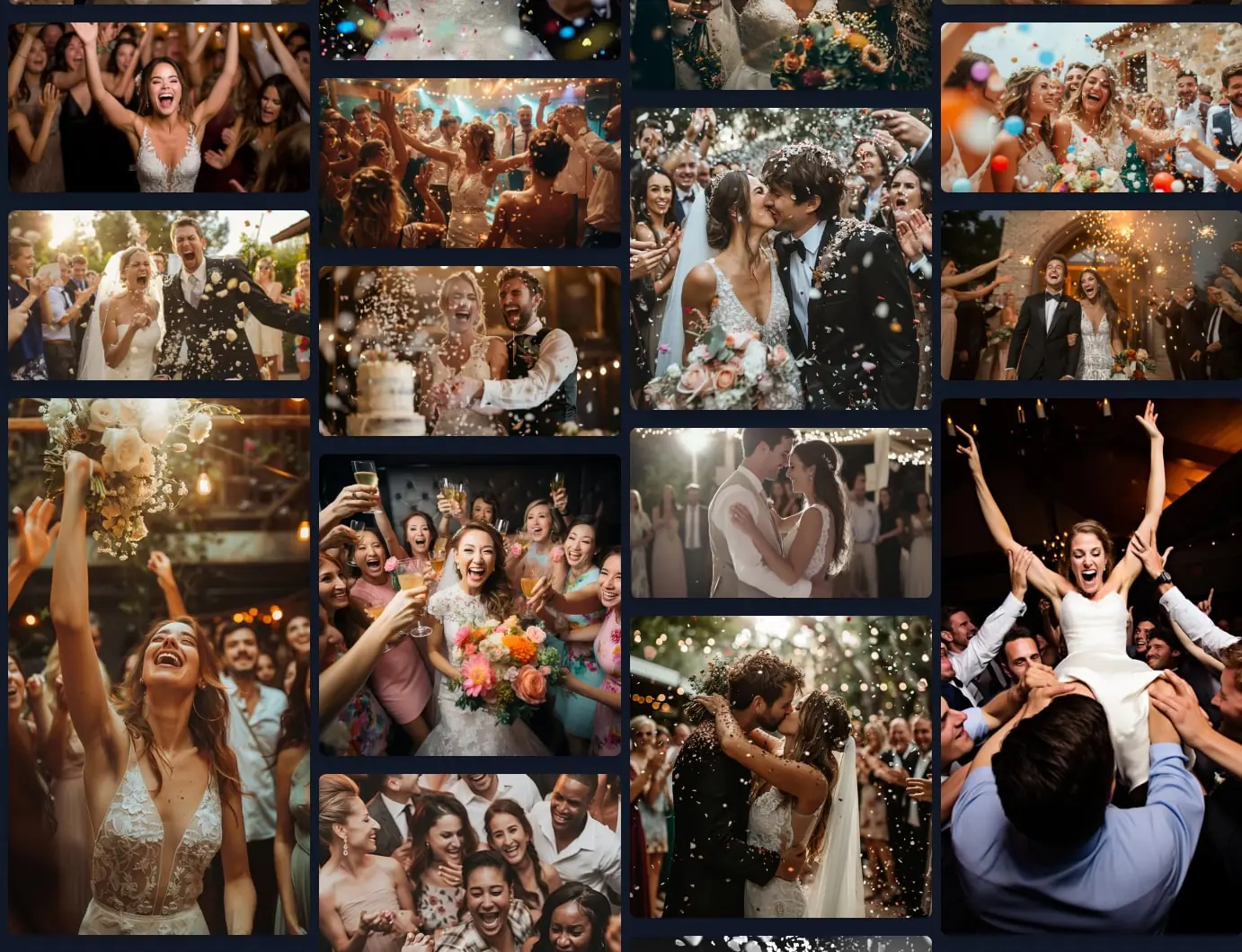 Tận hưởng khoảnh khắc hạnh phúc trong ngày cưới